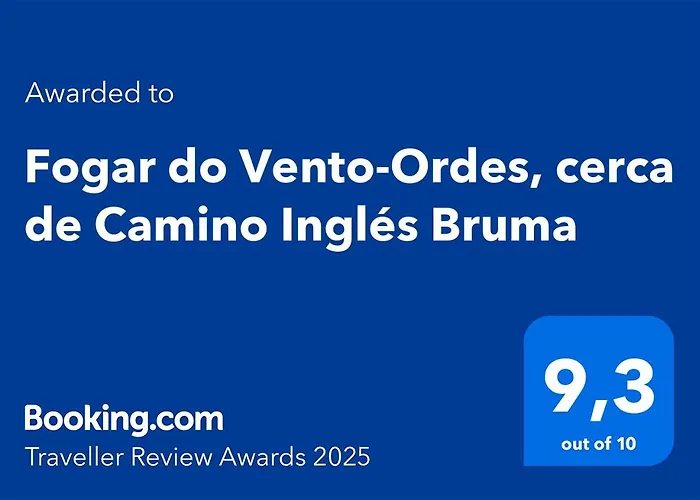 Fogar Do Vento-Ordes, Cerca De Camino Ingles Bruma