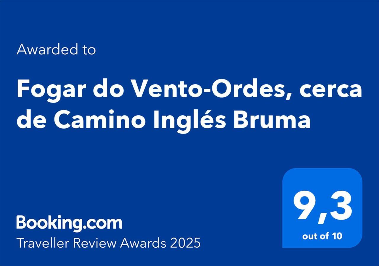 Fogar Do Vento-ordes, Cerca De Camino Ingles Bruma Appartamento Ordes